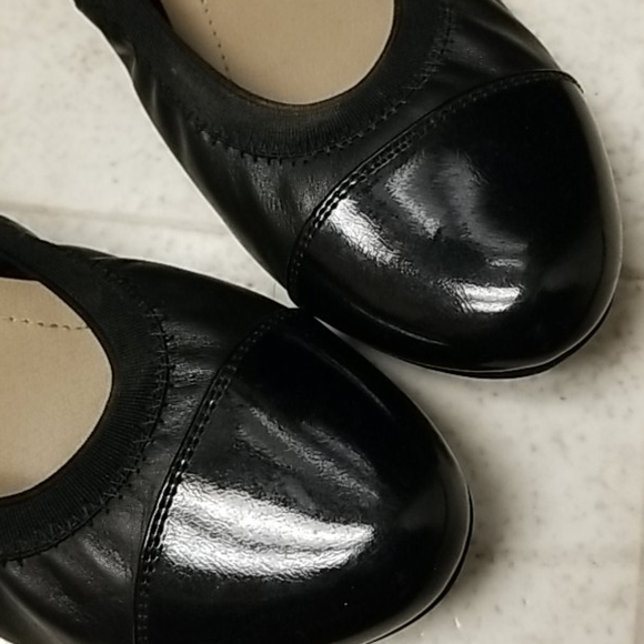 Leather ballet flats (1.25" wedge heel) Amanda - Picture 5 of 5